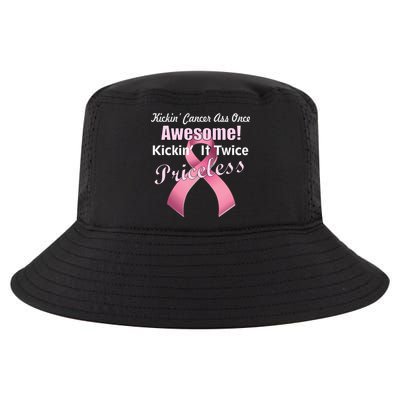 Kickin' Cancer's Ass One Awesome Twice Priceless Cool Comfort Performance Bucket Hat