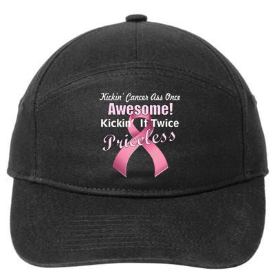 Kickin' Cancer's Ass One Awesome Twice Priceless 7-Panel Snapback Hat