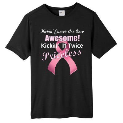 Kickin' Cancer's Ass One Awesome Twice Priceless Tall Fusion ChromaSoft Performance T-Shirt