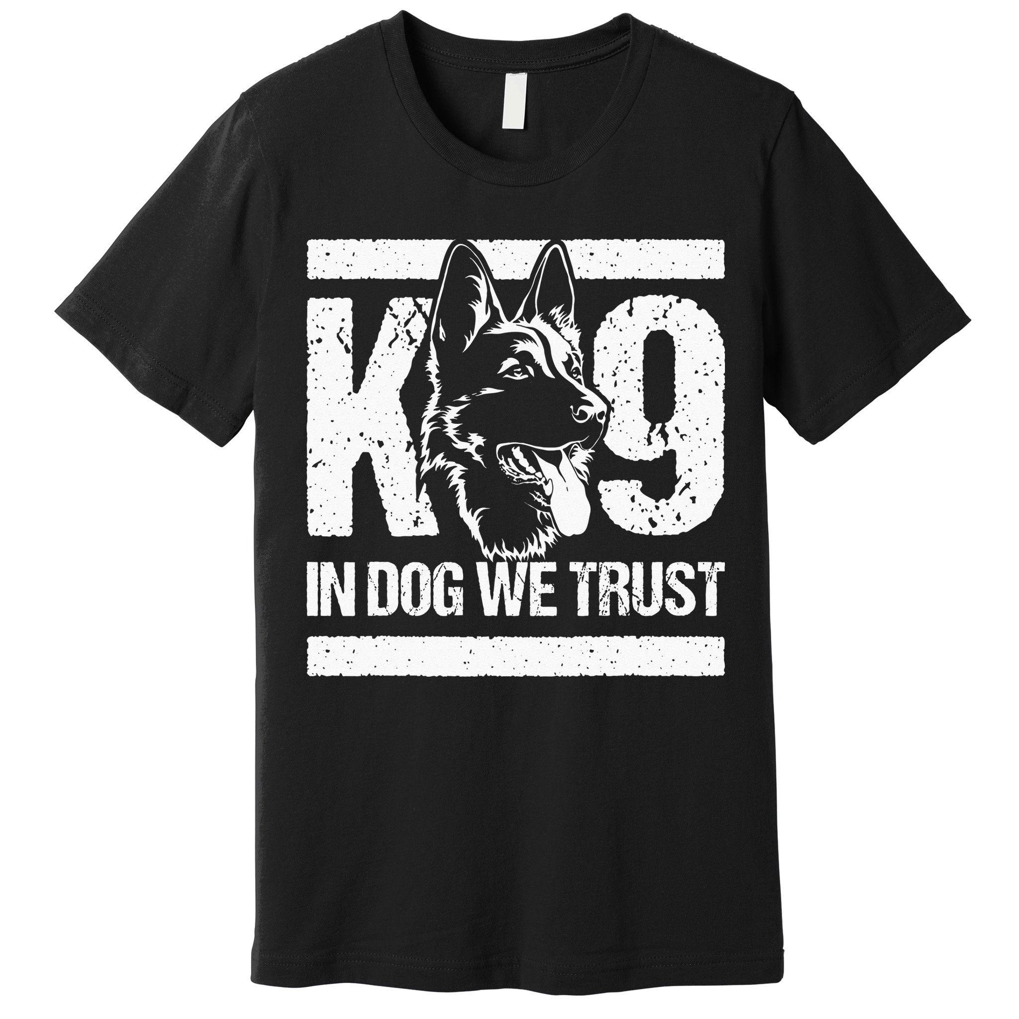 K9 In Dogs We Trust Blue Line K9 Dog Unit Police Officer Premium T-Shirt