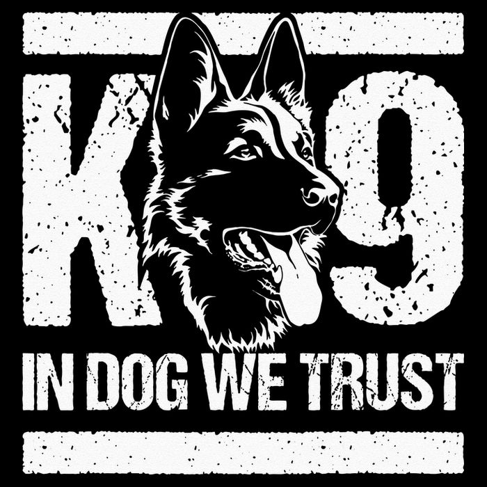 K9 In Dogs We Trust Blue Line K9 Dog Unit Police Officer Premium T-Shirt