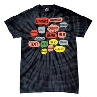 Kindness In Different Languages Tie-Dye T-Shirt