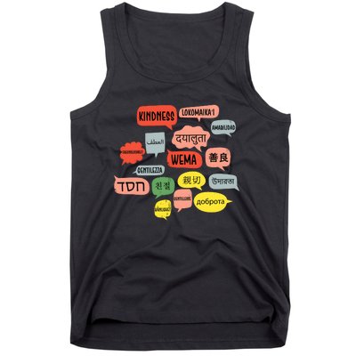 Kindness In Different Languages Tank Top