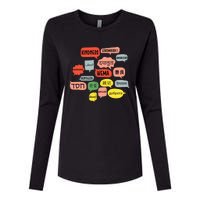 Kindness In Different Languages Womens Cotton Relaxed Long Sleeve T-Shirt