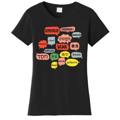 Kindness In Different Languages Women's T-Shirt