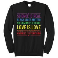 Kindness Is EVERYTHING Science Is Real Love Is Love Sweatshirt