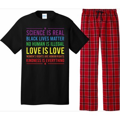 Kindness Is EVERYTHING Science Is Real Love Is Love Pajama Set