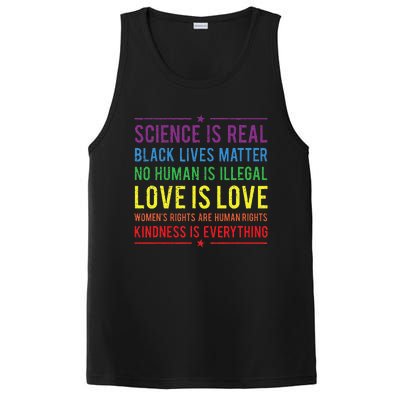 Kindness Is EVERYTHING Science Is Real Love Is Love PosiCharge Competitor Tank