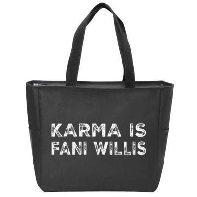 Karma Is Fani Willis Zip Tote Bag