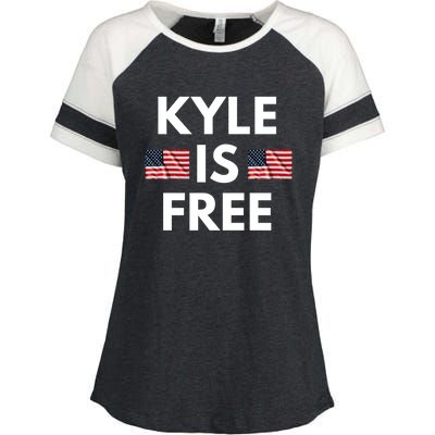 Kyle Is Free USA Enza Ladies Jersey Colorblock Tee