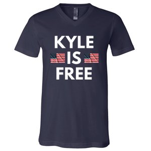 Kyle Is Free USA V-Neck T-Shirt