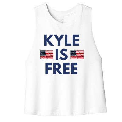 Kyle Is Free USA Women's Racerback Cropped Tank