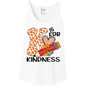 K Is For Kindness Orange Anti Bullying Unity Day Teacher Ladies Essential Tank