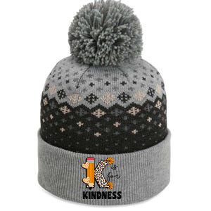 K Is For Kindness Orange Anti Bullying Unity Day Teacher Gift The Baniff Cuffed Pom Beanie