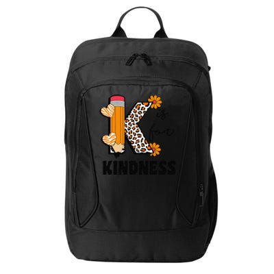 K Is For Kindness Orange Anti Bullying Unity Day Teacher Gift City Backpack