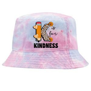 K Is For Kindness Orange Anti Bullying Unity Day Teacher Gift Tie-Dyed Bucket Hat