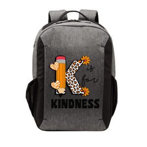 K Is For Kindness Orange Anti Bullying Unity Day Teacher Gift Vector Backpack