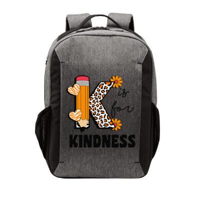 K Is For Kindness Orange Anti Bullying Unity Day Teacher Gift Vector Backpack