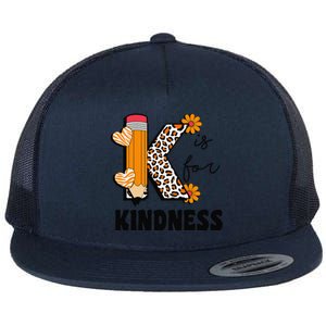 K Is For Kindness Orange Anti Bullying Unity Day Teacher Gift Flat Bill Trucker Hat