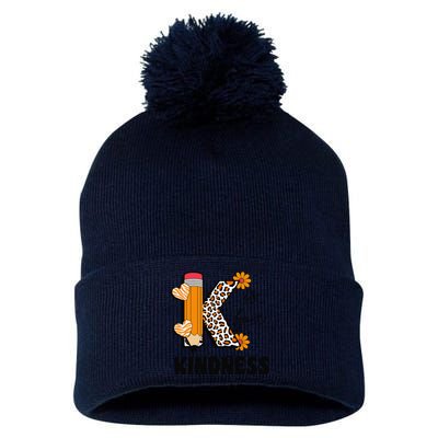 K Is For Kindness Orange Anti Bullying Unity Day Teacher Gift Pom Pom 12in Knit Beanie