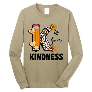 K Is For Kindness Orange Anti Bullying Unity Day Teacher Gift Long Sleeve Shirt