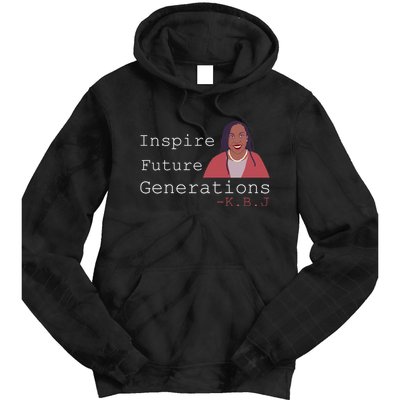 KBJ Inspire Future Generations Quote Tie Dye Hoodie
