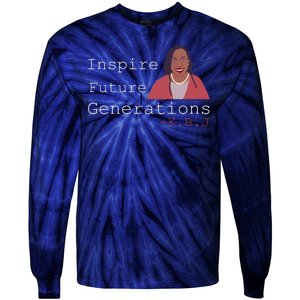 KBJ Inspire Future Generations Quote Tie-Dye Long Sleeve Shirt