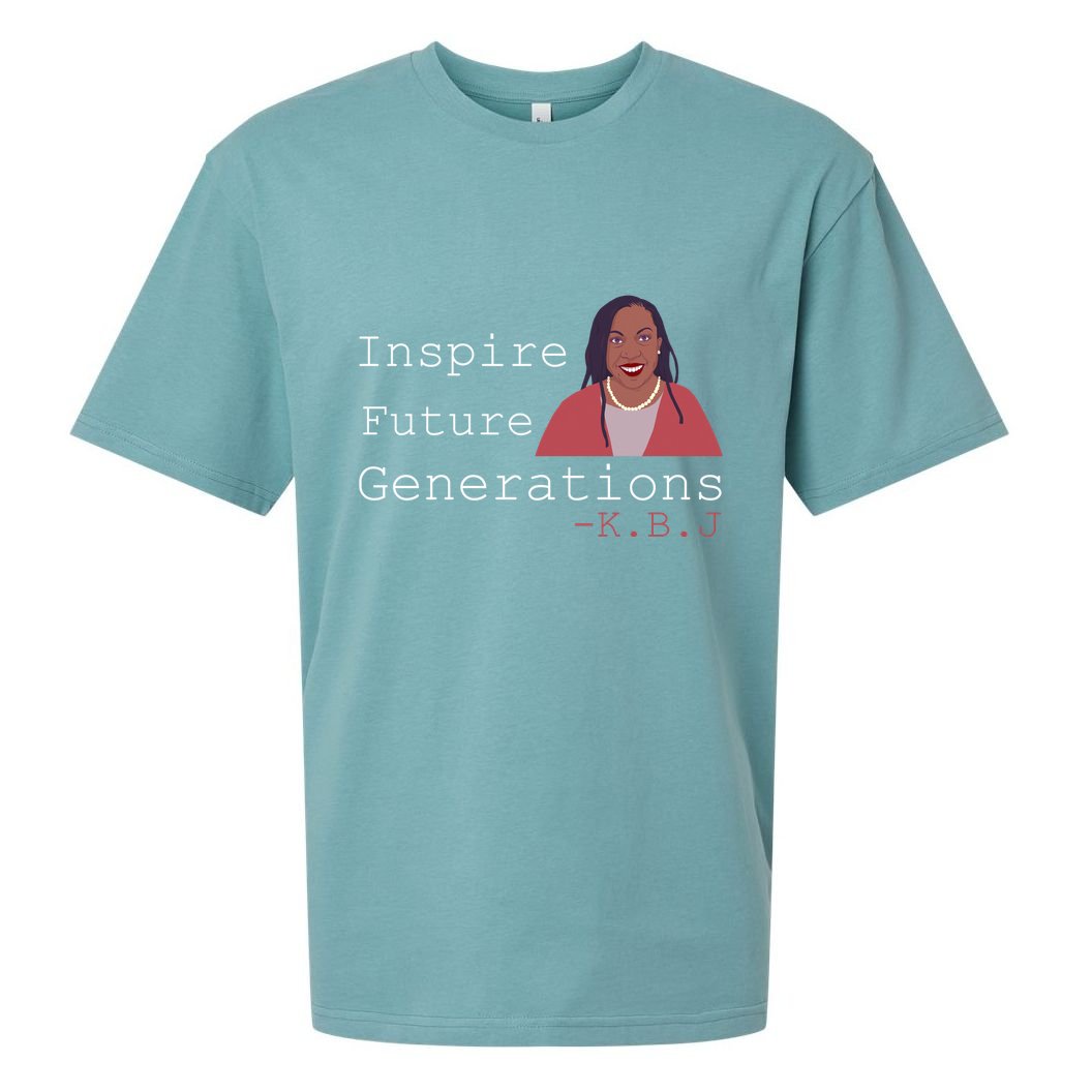 KBJ Inspire Future Generations Quote Sueded Cloud Jersey T-Shirt
