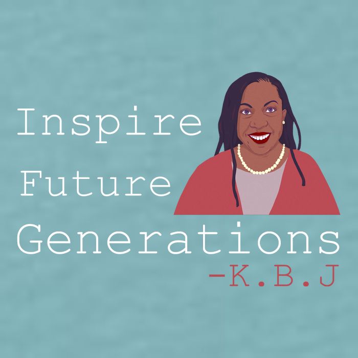 KBJ Inspire Future Generations Quote Sueded Cloud Jersey T-Shirt