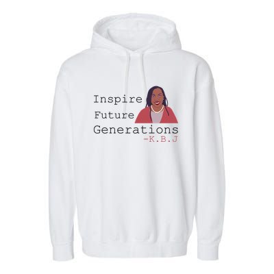 KBJ Inspire Future Generations Quote Garment-Dyed Fleece Hoodie