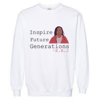 KBJ Inspire Future Generations Quote Garment-Dyed Sweatshirt