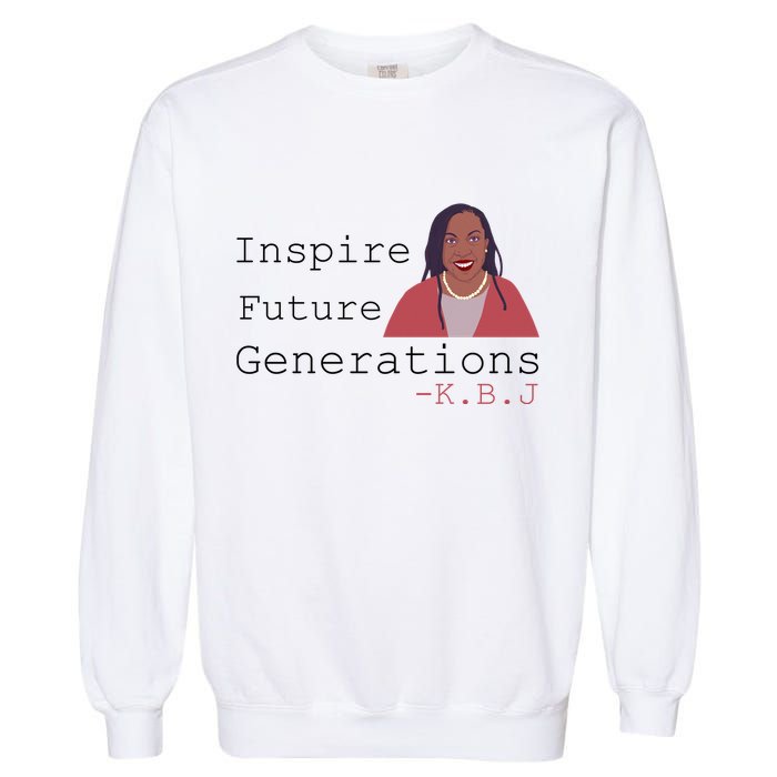 KBJ Inspire Future Generations Quote Garment-Dyed Sweatshirt