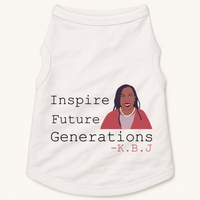 KBJ Inspire Future Generations Quote Doggie Tank