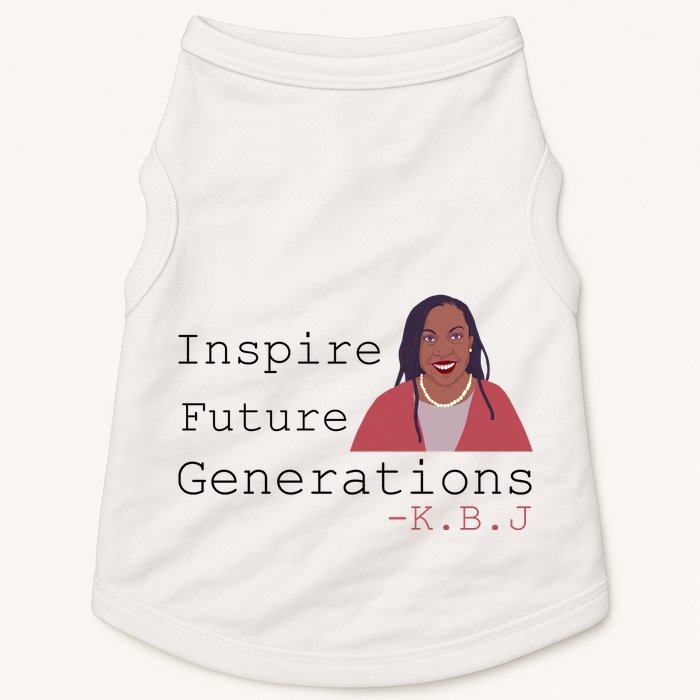 KBJ Inspire Future Generations Quote Doggie Tank