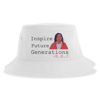 KBJ Inspire Future Generations Quote Sustainable Bucket Hat
