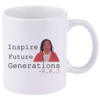 KBJ Inspire Future Generations Quote 11oz C Handle Ceramic Mug