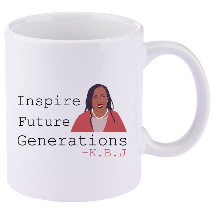 KBJ Inspire Future Generations Quote 11oz C Handle Ceramic Mug