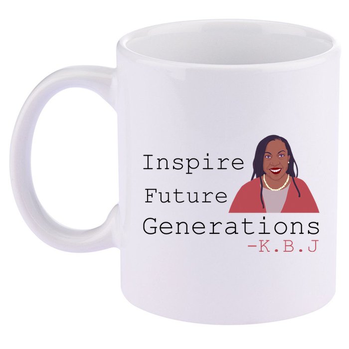KBJ Inspire Future Generations Quote 11oz C Handle Ceramic Mug