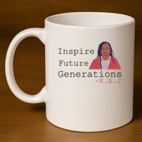 KBJ Inspire Future Generations Quote 11oz C Handle Ceramic Mug