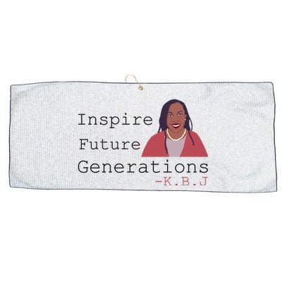 KBJ Inspire Future Generations Quote Large Microfiber Waffle Golf Towel