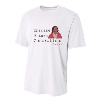KBJ Inspire Future Generations Quote Youth Performance Sprint T-Shirt