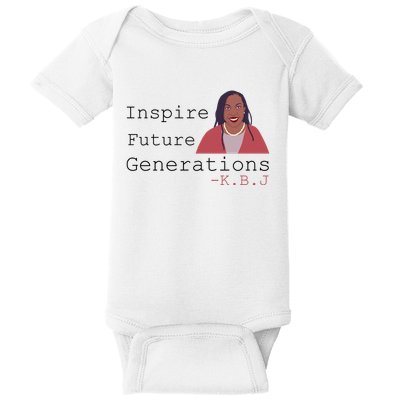 KBJ Inspire Future Generations Quote Baby Bodysuit