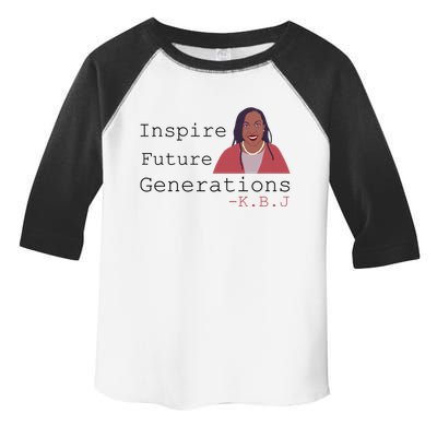 KBJ Inspire Future Generations Quote Toddler Fine Jersey T-Shirt