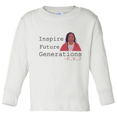 KBJ Inspire Future Generations Quote Toddler Long Sleeve Shirt