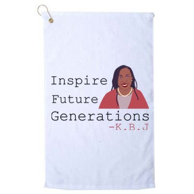 KBJ Inspire Future Generations Quote Platinum Collection Golf Towel