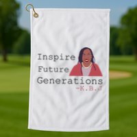 KBJ Inspire Future Generations Quote Golf Towel