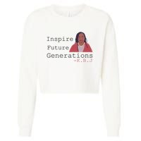KBJ Inspire Future Generations Quote Cropped Pullover Crew
