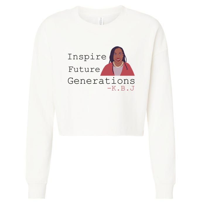 KBJ Inspire Future Generations Quote Cropped Pullover Crew