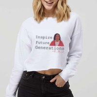 KBJ Inspire Future Generations Quote Cropped Pullover Crew