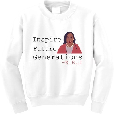 KBJ Inspire Future Generations Quote Kids Sweatshirt